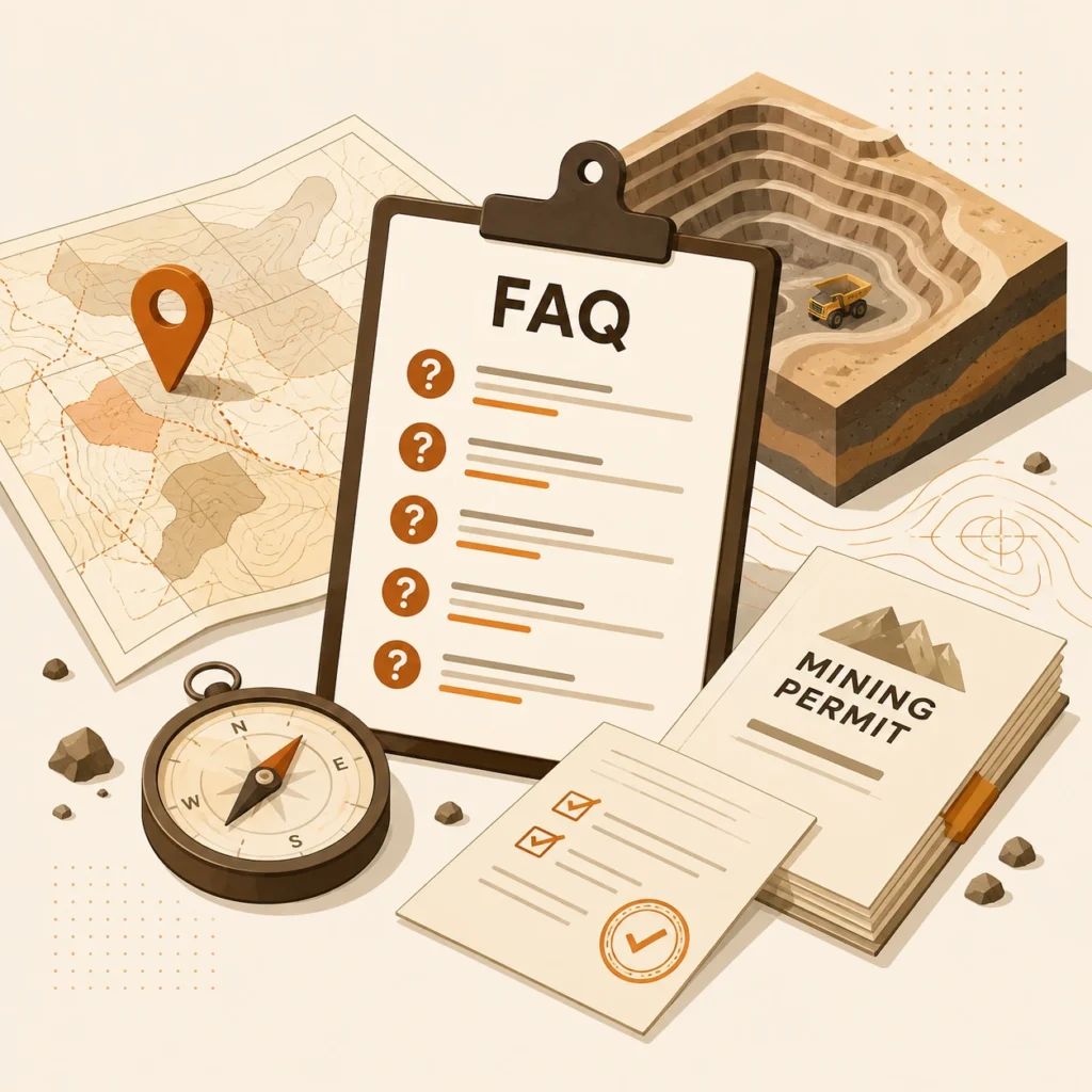 Ilustrasi FAQ layanan konsultansi Mining Permit SEIC